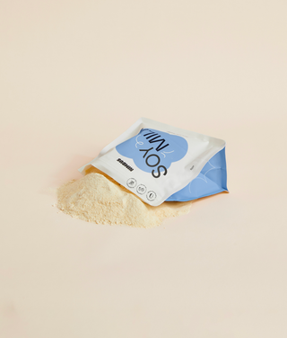 Soy Milk Powder Flowing Out of Pouch