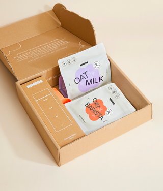 A starter kit with 5L oat and 3L barista inside