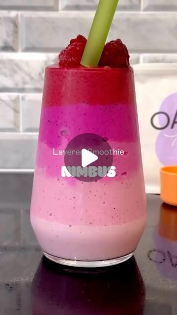 Layered dragonfruit smoothie from Nimbus’s original recipe post