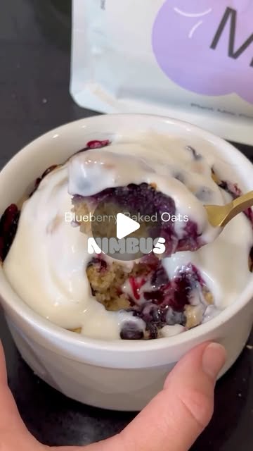 Blueberry baked oats from Nimbus’s original recipe post
