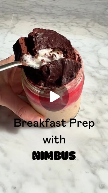 Peanut butter & jelly overnight oats from Nimbus’s original recipe post